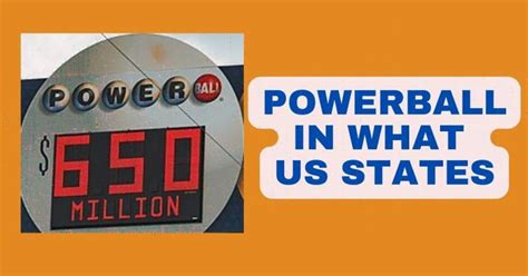 powerball what states
